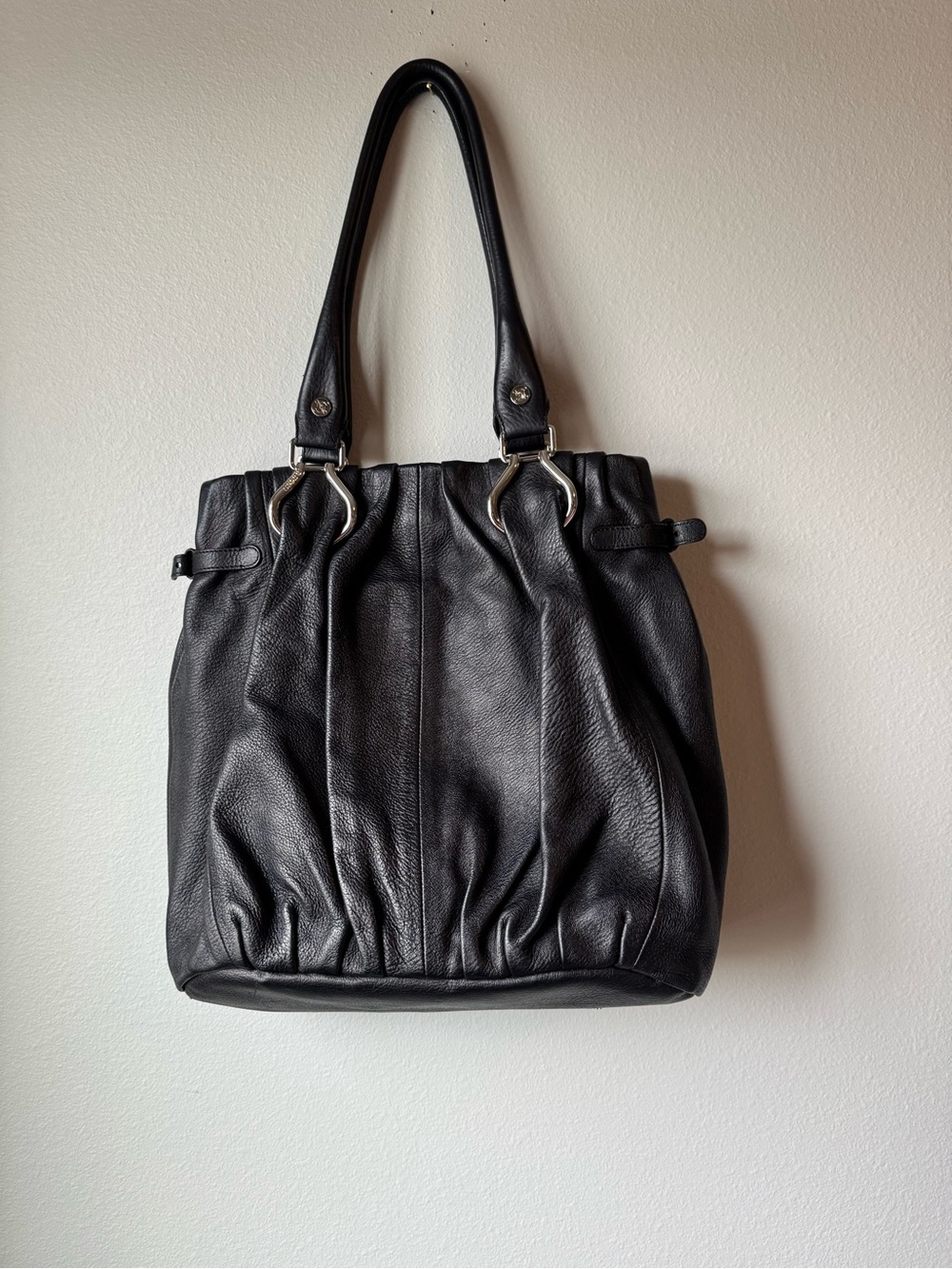 Celine Pillow Tote Black Leather Silver Hardware Phoebe Philo Era with COA - Picture 9 of 16